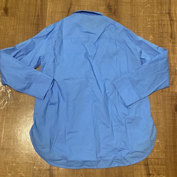 Blue Button Up Top - Picture 4 of 5